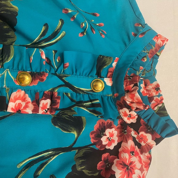 Eloquii Floral Ruffle Fit and Flare Plus Size Dress size 14 - Picture 10 of 12